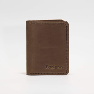 Etui skórzane na dokumenty z dwoma okienkami